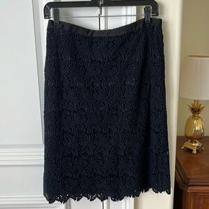 Talbots cotton Lace skirt